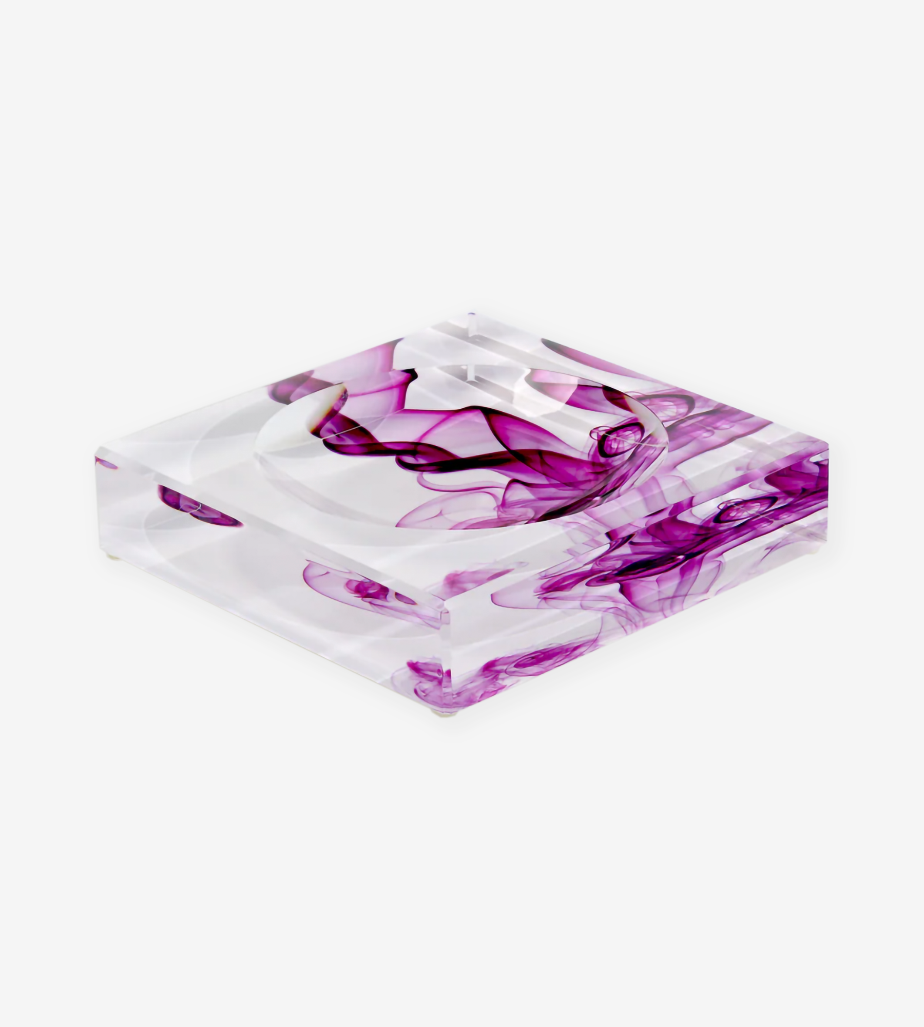Accent Candy Bowl Large - Magenta Smoke