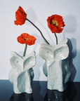 After Midnight Owl Vase Small - Light Blue