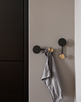 Afteroom Coat Hanger Small - Black/Brass