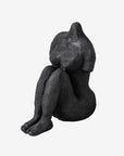 Art Piece Sitting Woman - Black