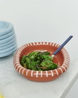 Barro Oval Dish Small - Natural with Stripes
