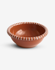 Barro Salad Bowl Large - Natural with Stripes