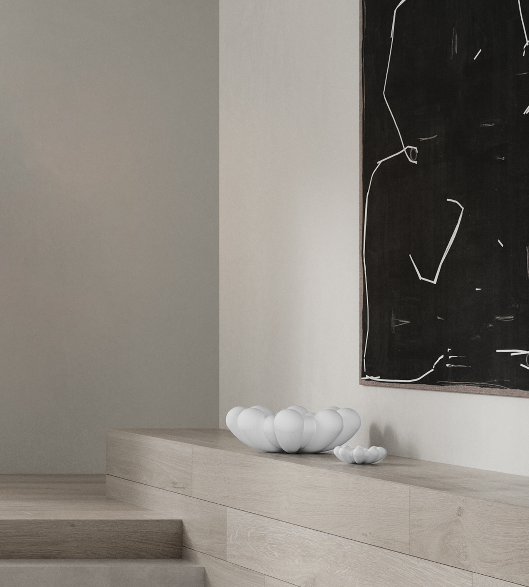 Bloom Tray Big - Bone White