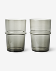 Boya Tall Glasses (set of 2) - Smoked Grey