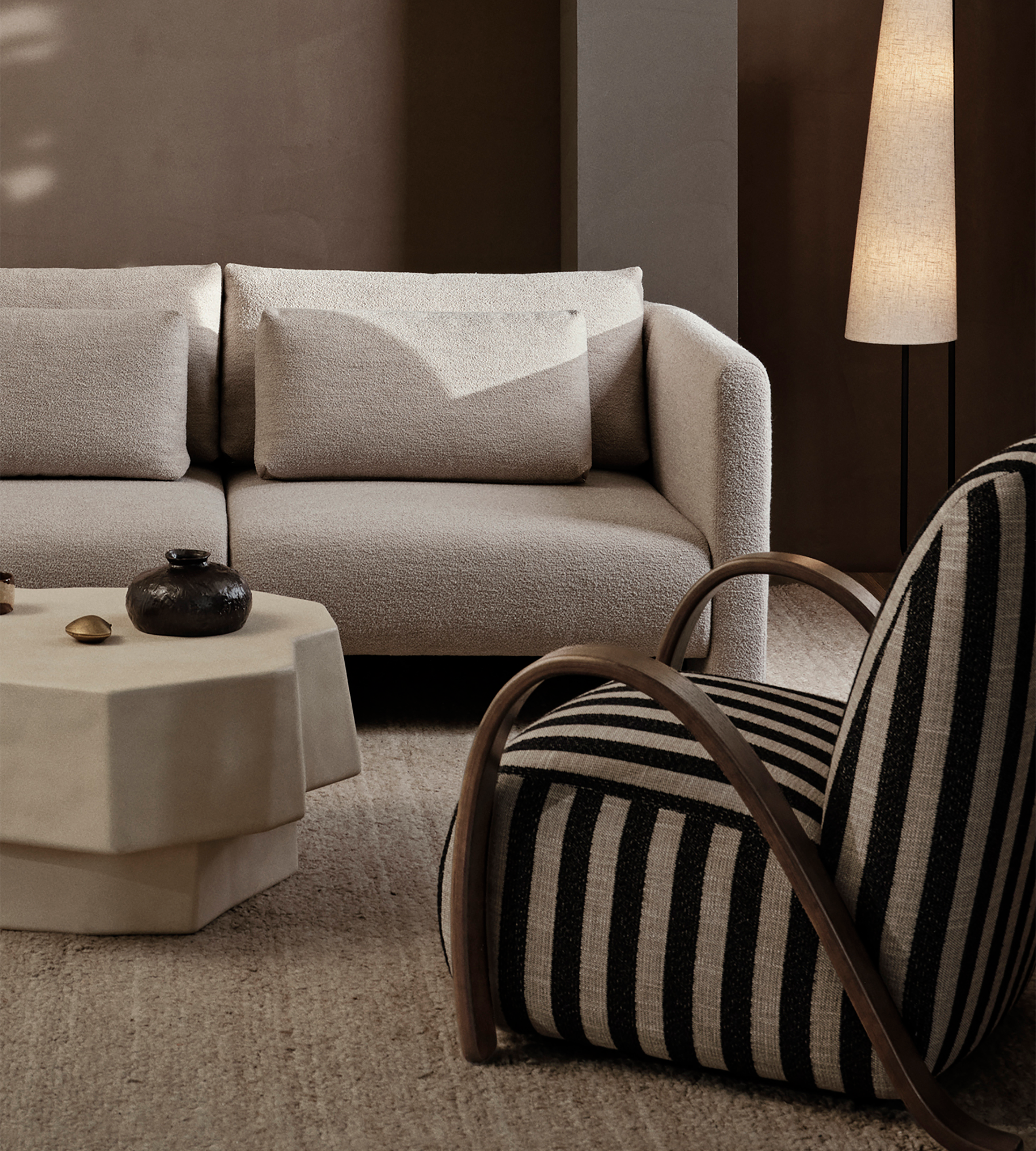 Buur Lounge Chair - Nordic Bouclé by Ferm Living | Shop designer ...