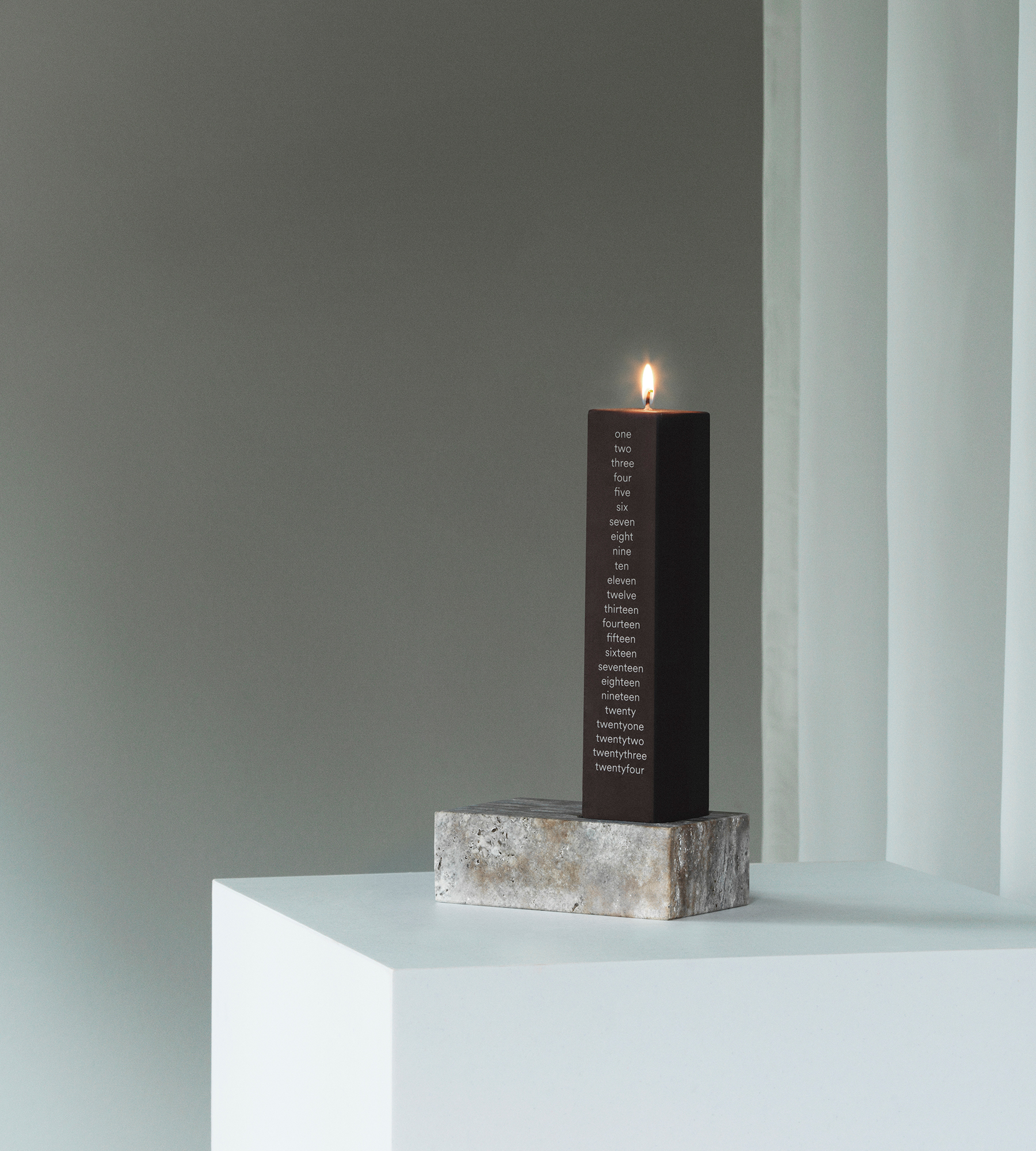 Calendar Candle - Brown