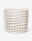 Ceramic Basket Large - Off White