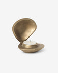 Clam Tealight Candle Holder - Brass