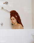 Claremont Bath Towel - Mudbrick & Crème