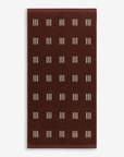 Claremont Bath Towel - Mudbrick & Crème