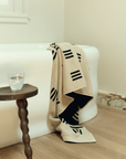 Claremont Bath Towel - Sand & Noir
