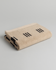 Claremont Bath Towel - Sand & Noir