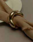 Croissant Napkin Rings (set of 2) - Gold