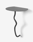 Curvature Wall Table - Black Brass