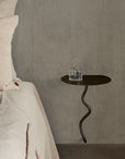Curvature Wall Table - Black Brass