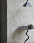 Curvature Wall Table - Black Brass