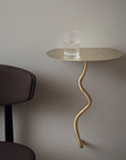 Curvature Wall Table - Brass