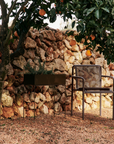 Dapple Chair with Arms - Dark Chocolate