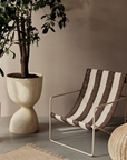 Desert Lounge Chair - Cashmere/Off-White/Chocolate