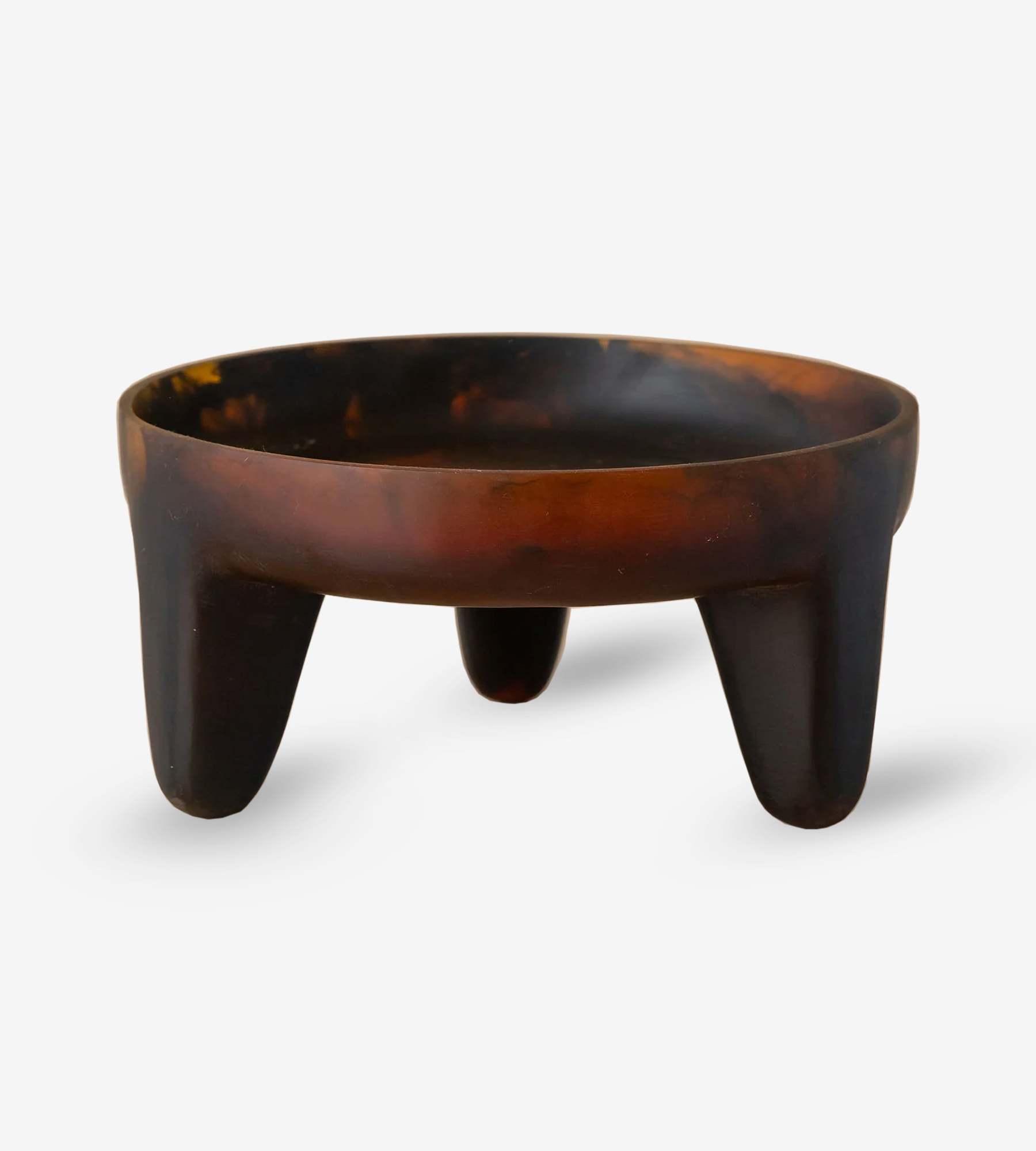 Flow Resin Structured Fruit Bowl - Earth