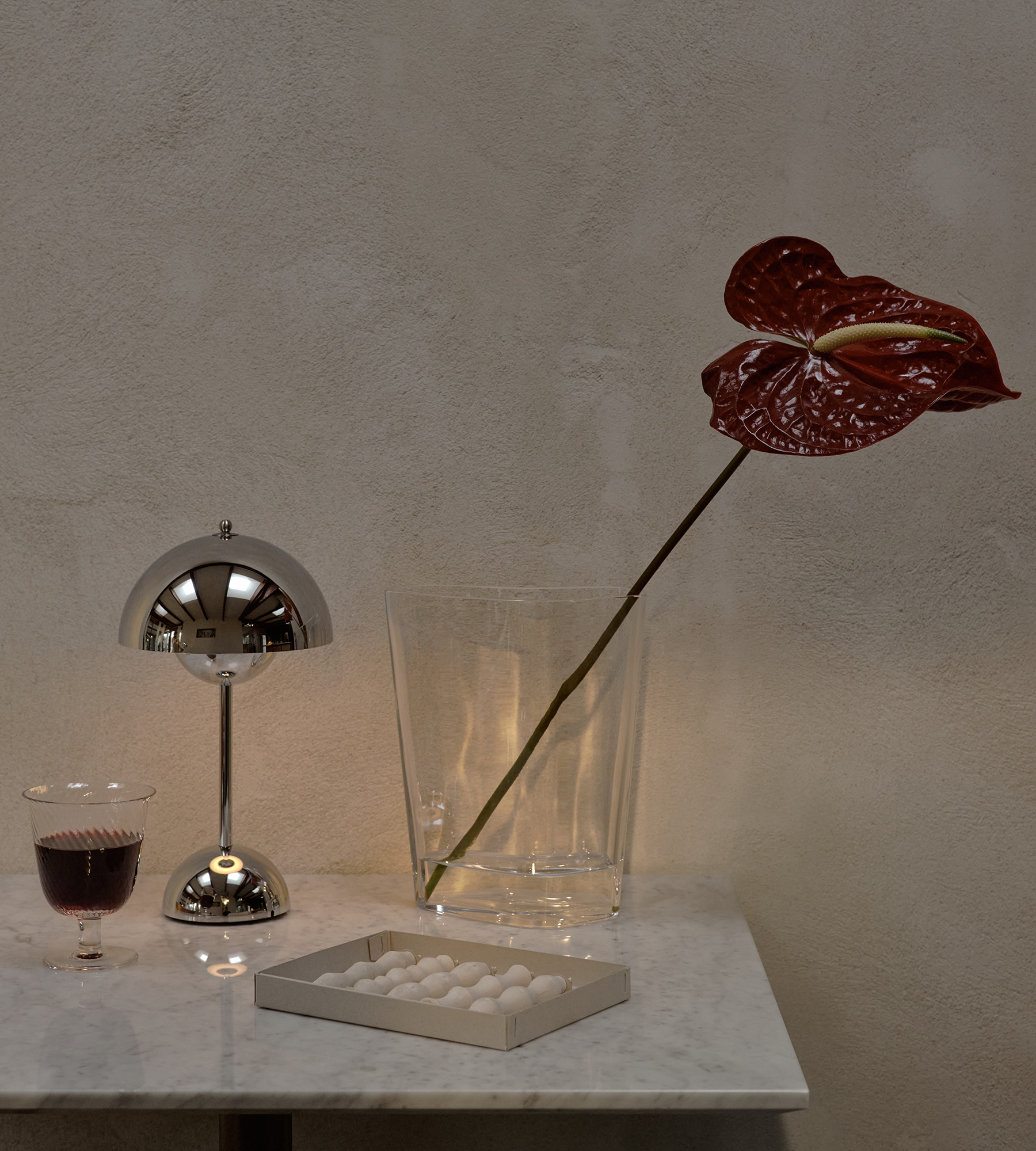 Flowerpot Portable Lamp VP9 - Chrome-Plated