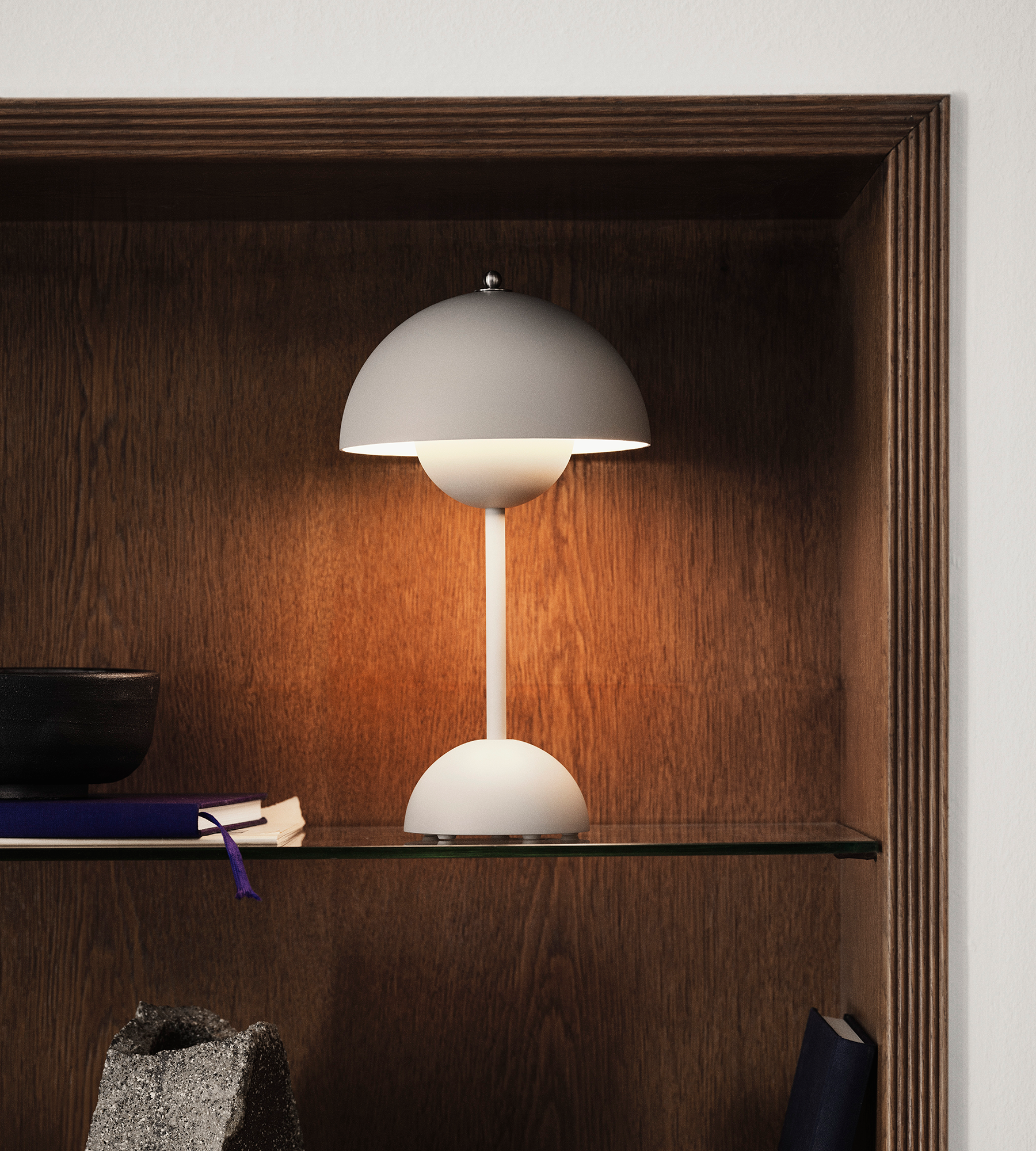 Flowerpot Portable Lamp VP9 - Matte Light Grey