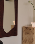 Folia Mirror Large - Dark Stained Burl