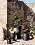 Hourglass Pot Black - Small