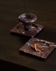Ink Marble Dish - Rosso Levanto