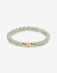 Inner Abundance Bracelet with Rutilated Quartz & Burmese Jade