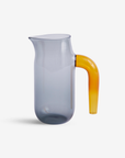 Glass Jug L - Charcoal