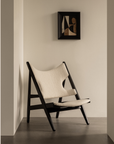 Knitting Lounge Chair - Black Oak