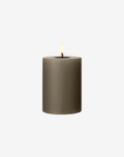 LED Pillar Candle Small - Caviar