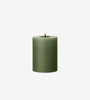 LED Pillar Candle Small - Green Soil