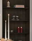 LED Pillar Candle Medium - Deep Wine