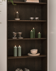 LED Pillar Candle Medium - Green Soil