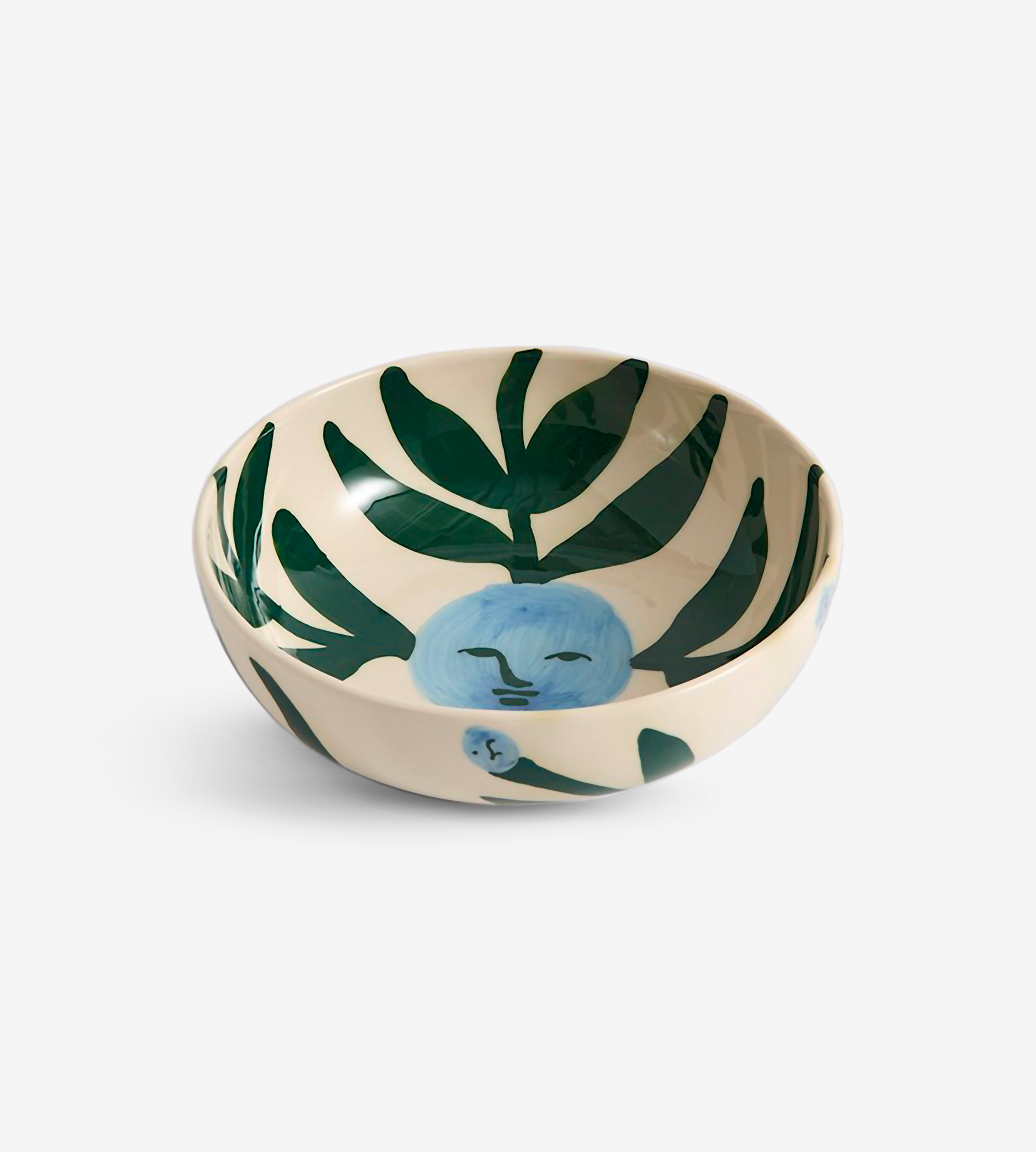 La Pittura Bowl D18 - Moon Face Vine