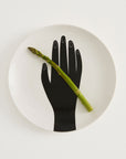 Les Mains Dinner Plates - Black (set of 2)