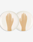 Les Mains Dinner Plates - Beige (set of 2)