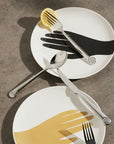 Les Mains Dinner Plates - Black (set of 2)
