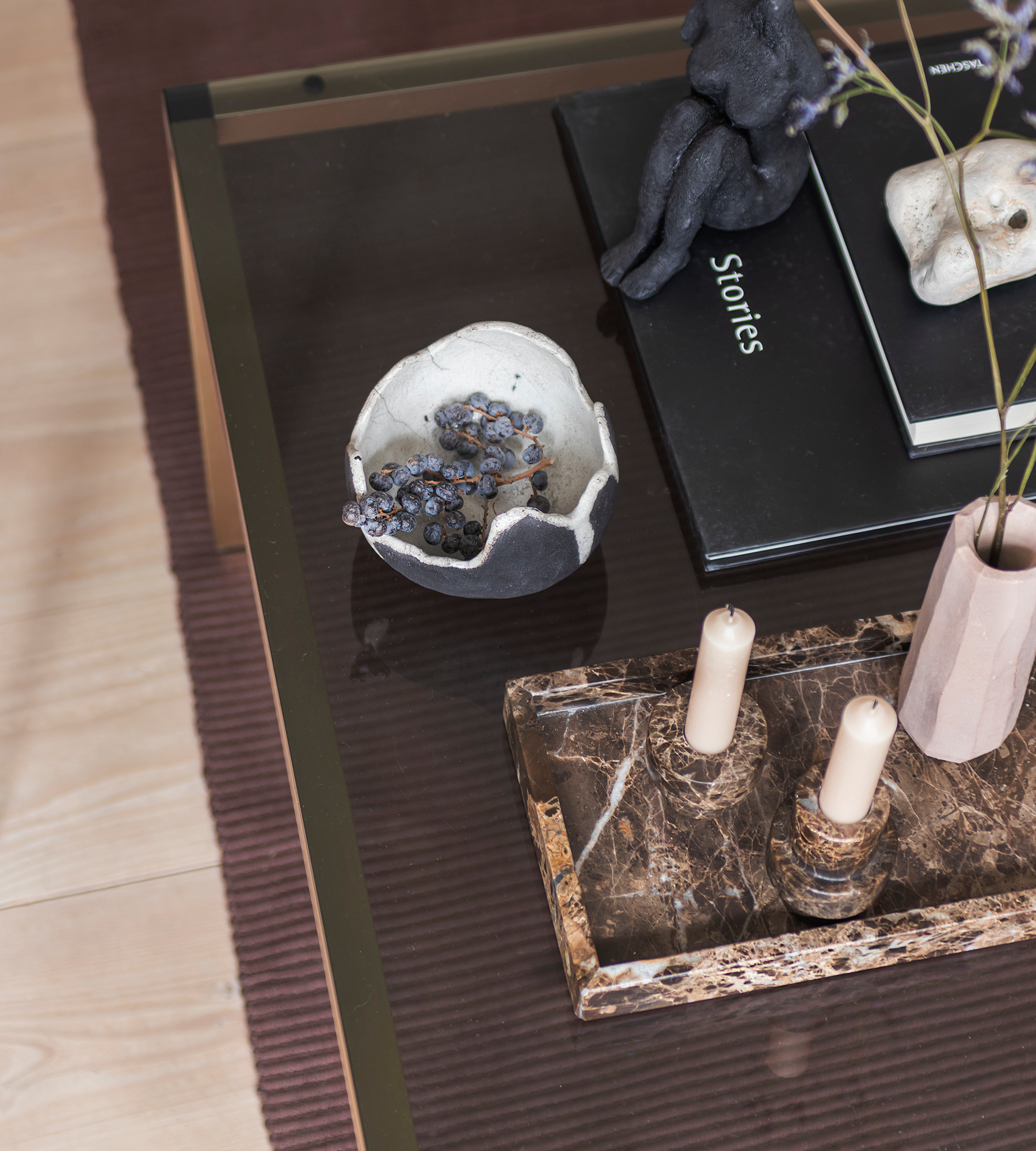 Marble Tray Medium - Brown