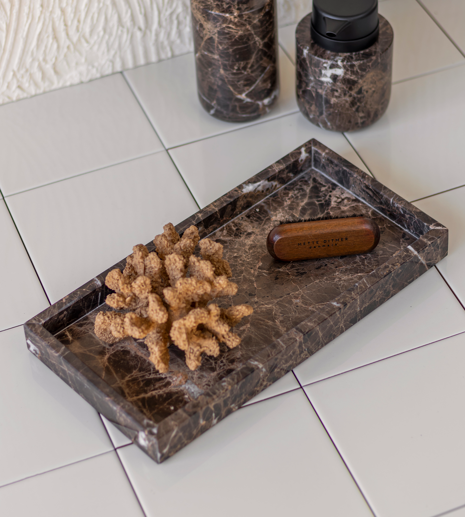 Marble Tray Medium - Brown