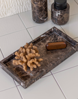 Marble Tray Medium - Brown