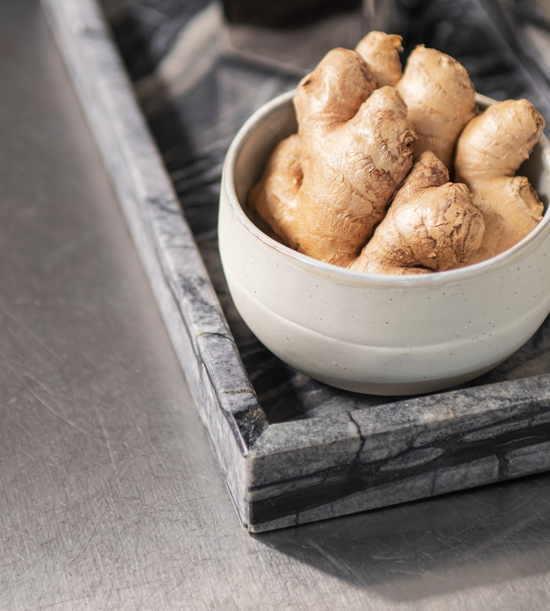 Marble Tray Medium - Black/Grey