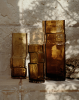 Muro Vase Small - Recycled Amber
