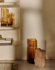 Muro Vase Small - Recycled Amber