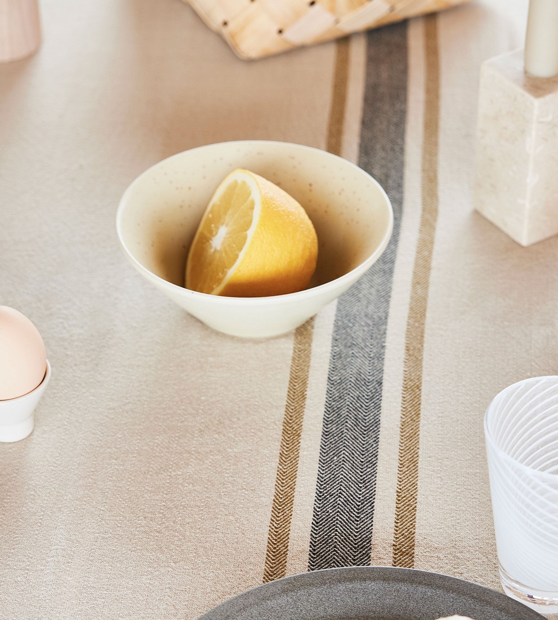 Yuka Bowl (set of 3) - Light Stone-Rose