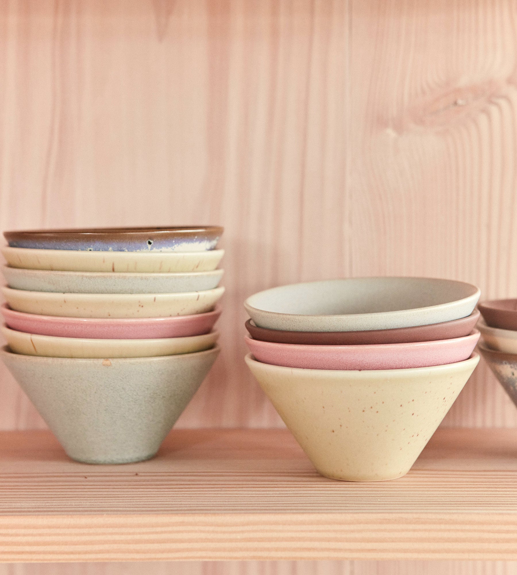 Yuka Bowl (set of 3) - Light Stone-Rose