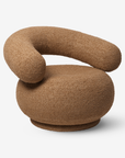 Orbo Lounge Chair - Raw Bouclé Tan
