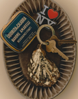 Oyster Keyring - Brass